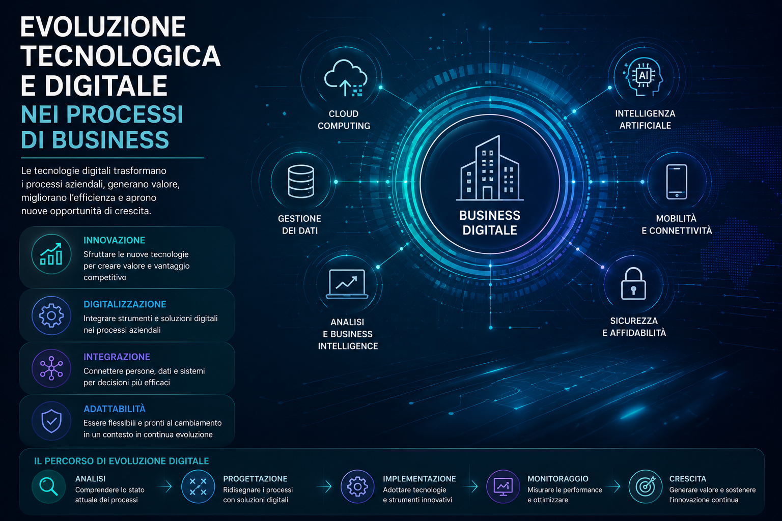 Evoluzione tecnologica e digitale nei processi di business