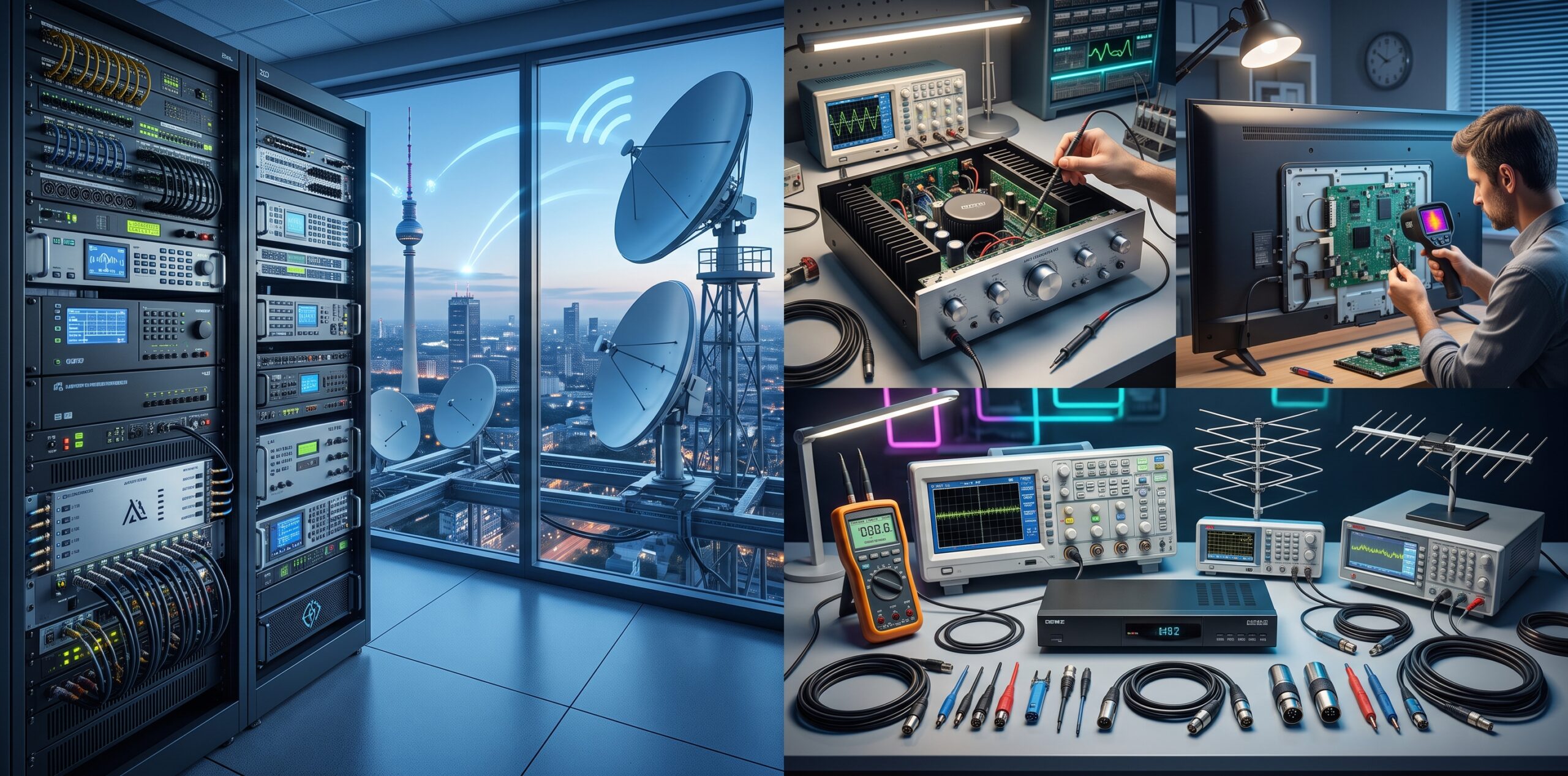Impianti radiotelevisivi terrestri e satellitari e riparazione prodotti elettronici audio/video