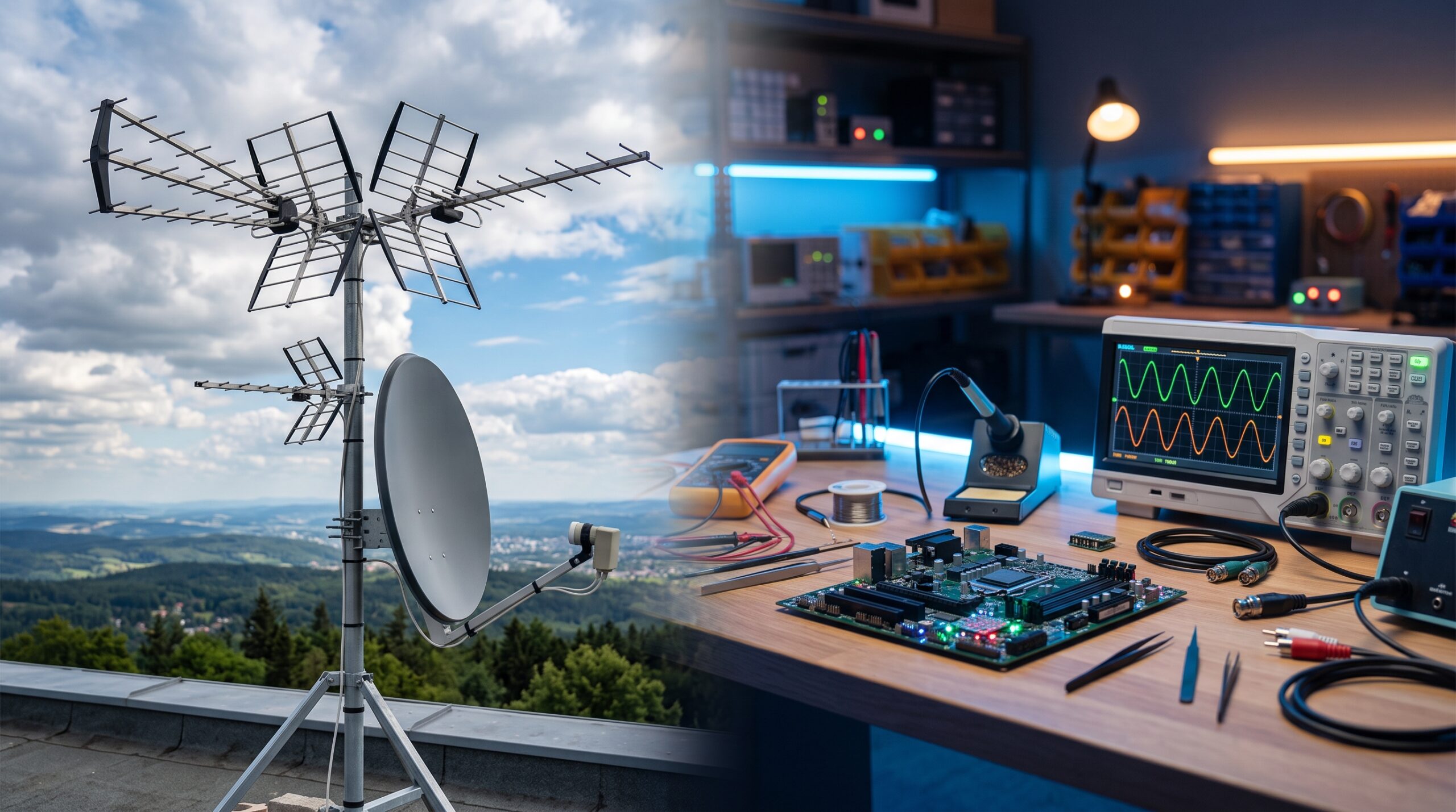 Impianti radiotelevisivi terrestri e satellitari e riparazione prodotti elettronici audio/video
